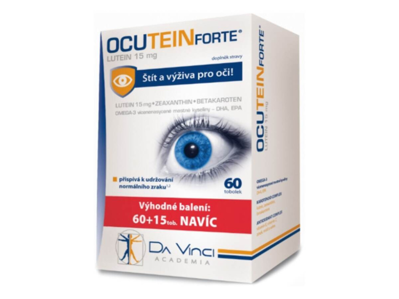 Da Vinci Academia Ocutein FORTE Lutein 15 mg, 60+15 tobolek