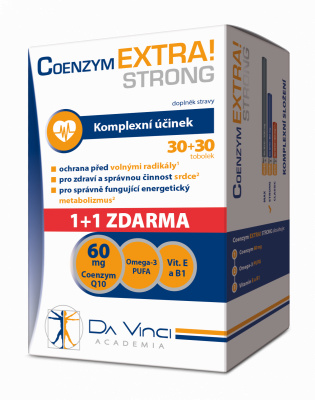 Da Vinci Academia Coenzym EXTRA! Strong 60mg, 30+30 tobolek zdarma