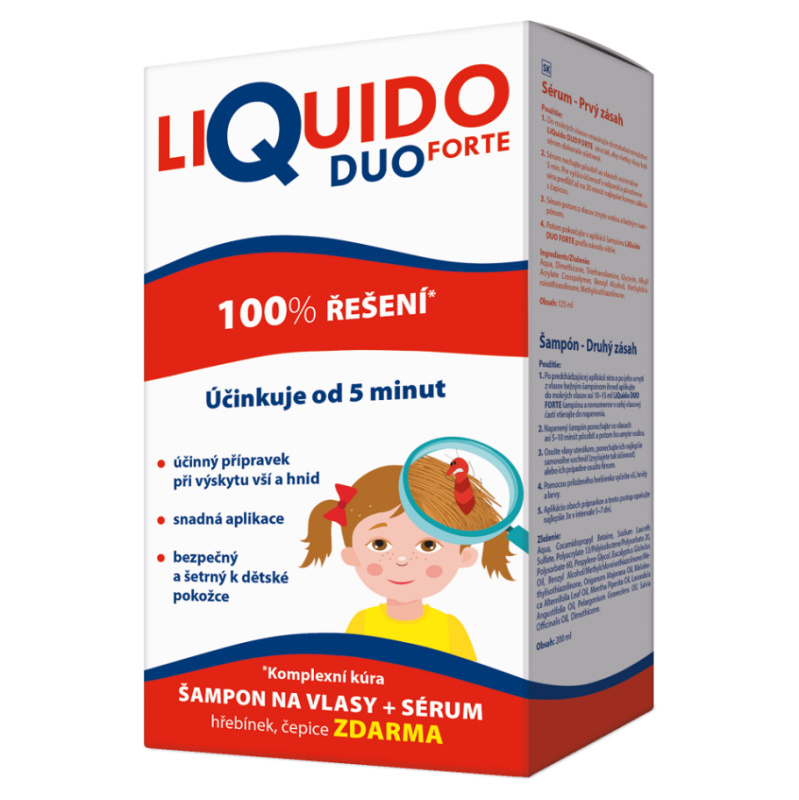 LiQuido DUO Forte šampon na vši, 200ml + sérum