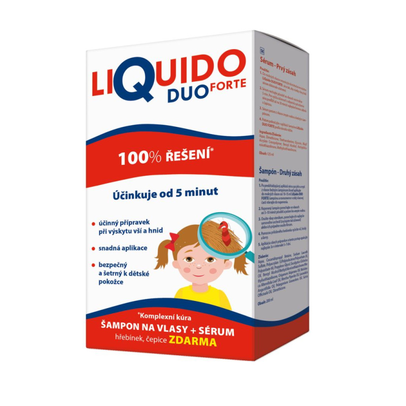 LiQuido DUO Forte šampon na vši, 200ml + sérum