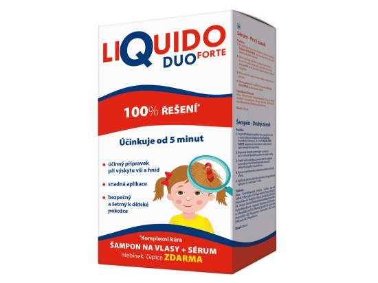 LiQuido DUO Forte šampon na vši, 200ml + sérum