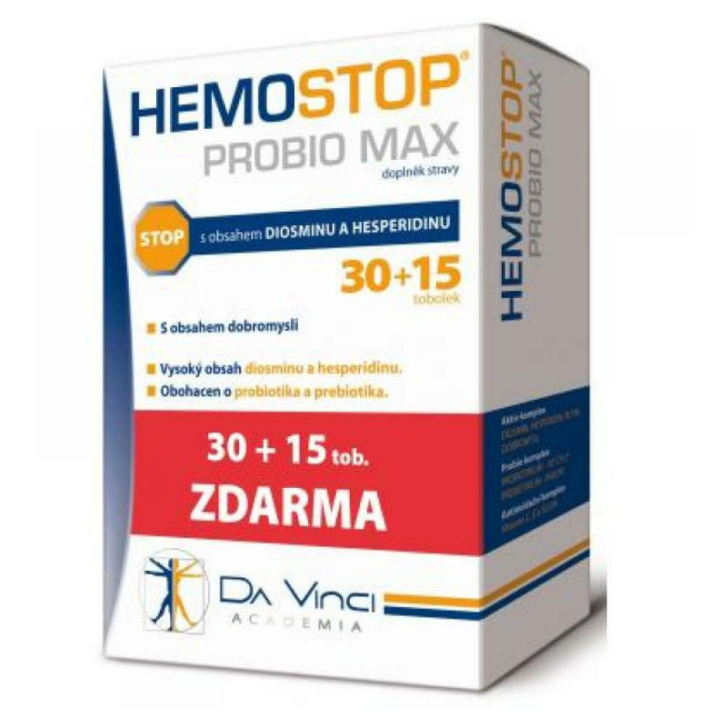 Da Vinci Academia Hemostop Probio MAX, 30+15 tob.