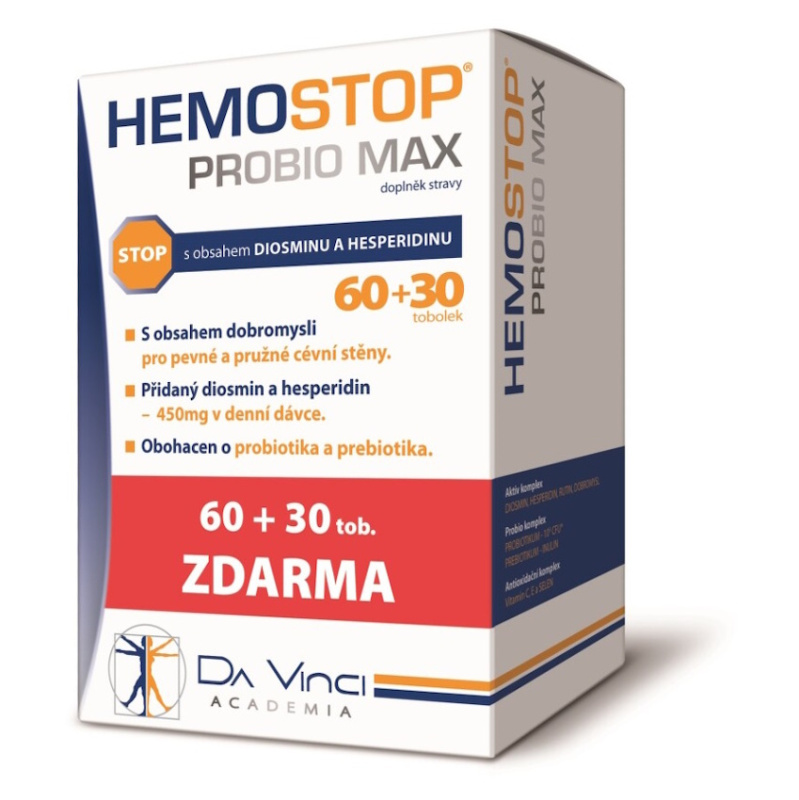 Da Vinci Academia Hemostop Probio MAX, 60+30 tob.