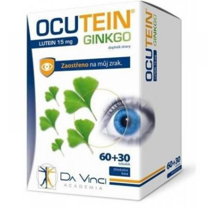 Da Vinci Academia Ocutein Ginkgo Lutein 15 mg, 60+30 tobolek