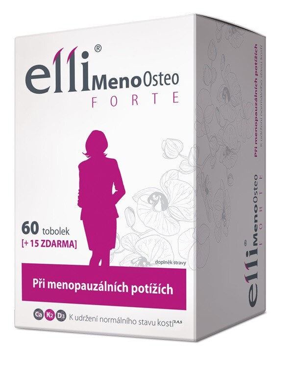 Elli MenoOsteo FORTE, 60+15 tablet zdarma
