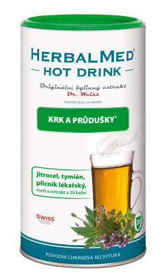 Dr. Weiss Dr.Weiss HerbalMed HotDrink krk a průdušky, 180 g