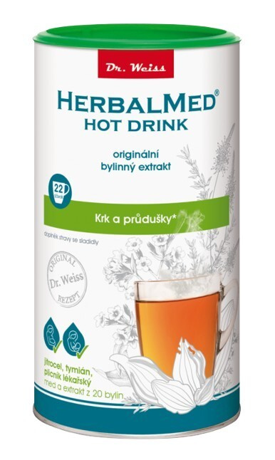 Dr. Weiss Dr.Weiss HerbalMed HotDrink krk a průdušky, 180 g