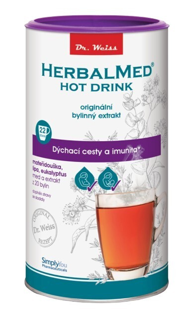 Dr. Weiss HerbalMed Hot Drink- dýchací cesty a imunita, 180 g