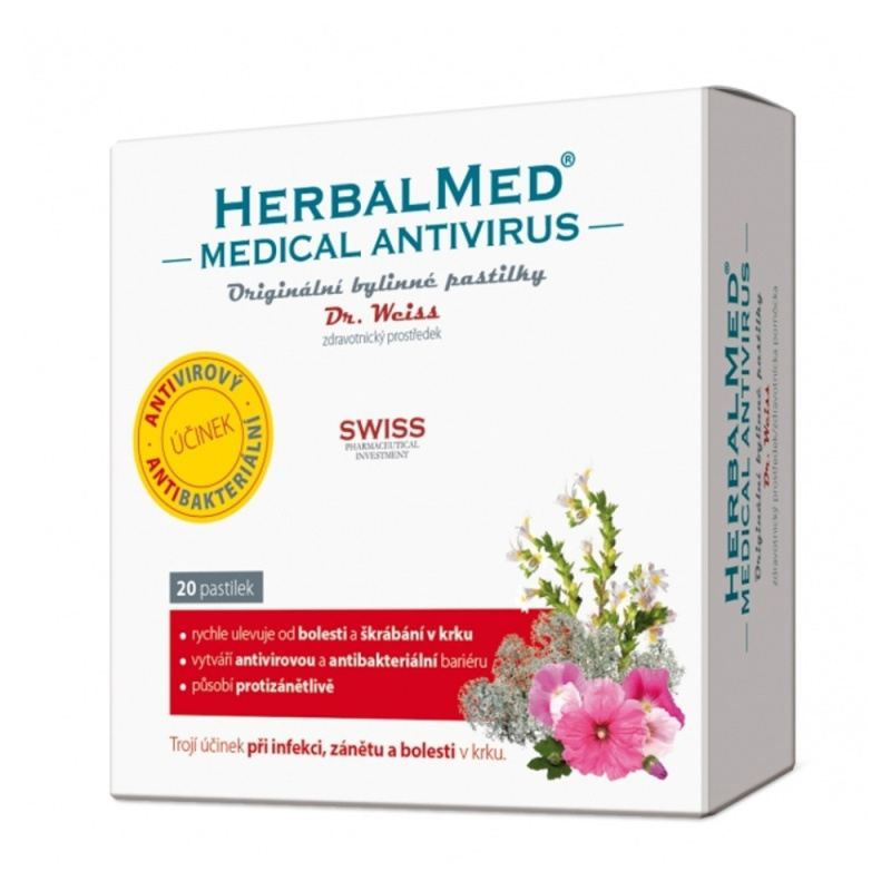 Dr. Weiss HerbalMed MEDICAL, 20 pastilek