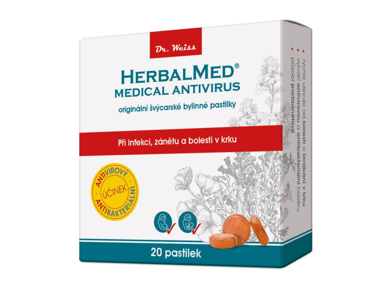 Dr. Weiss HerbalMed MEDICAL, 20 pastilek