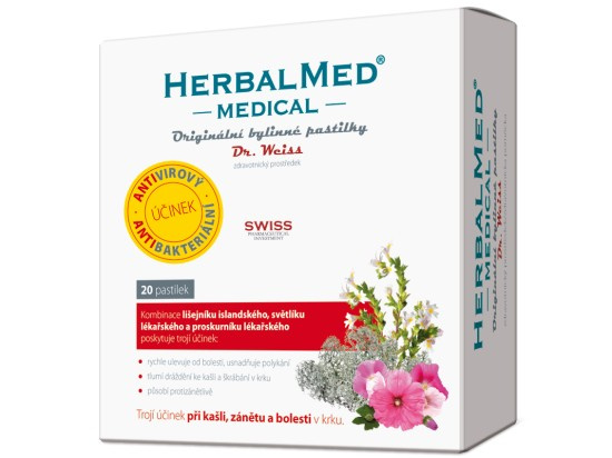 Dr. Weiss HerbalMed MEDICAL, 20 pastilek