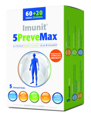 Imunit 5PreveMax Imunit, 60+20 tablet zdarma