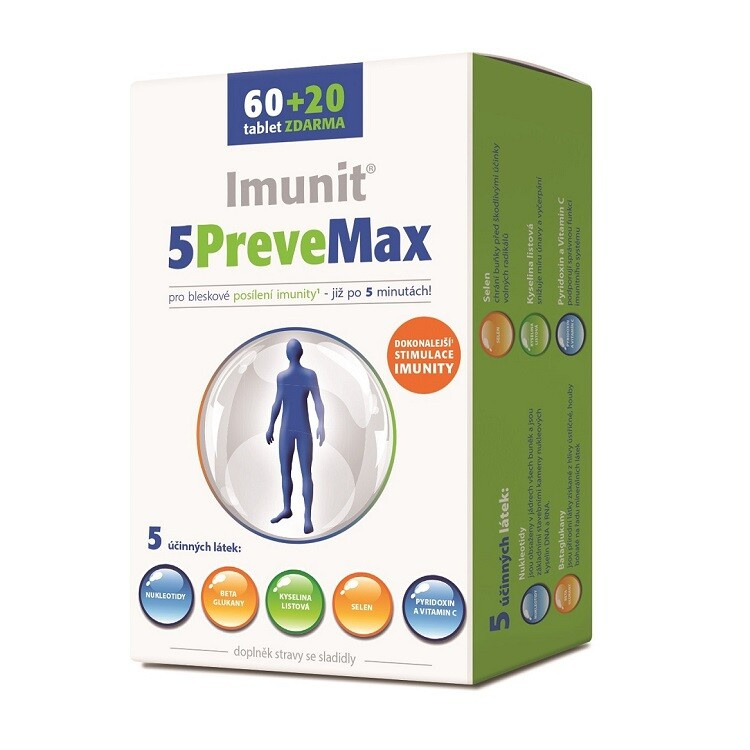 Imunit 5PreveMax Imunit, 60+20 tablet zdarma