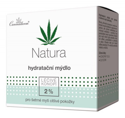 Cannaderm Natura hydratační mýdlo, 100 g