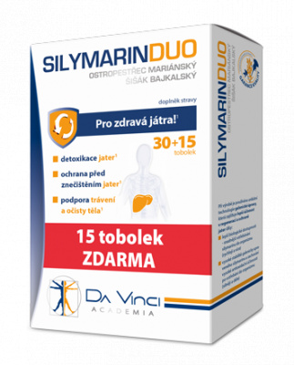 DA VINCI ACADEMIA Silymarin Duo 30 + 15 tobolek ZDARMA