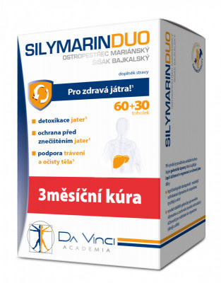 DA VINCI ACADEMIA Silymarin Duo 60 + 30 tobolek ZDARMA