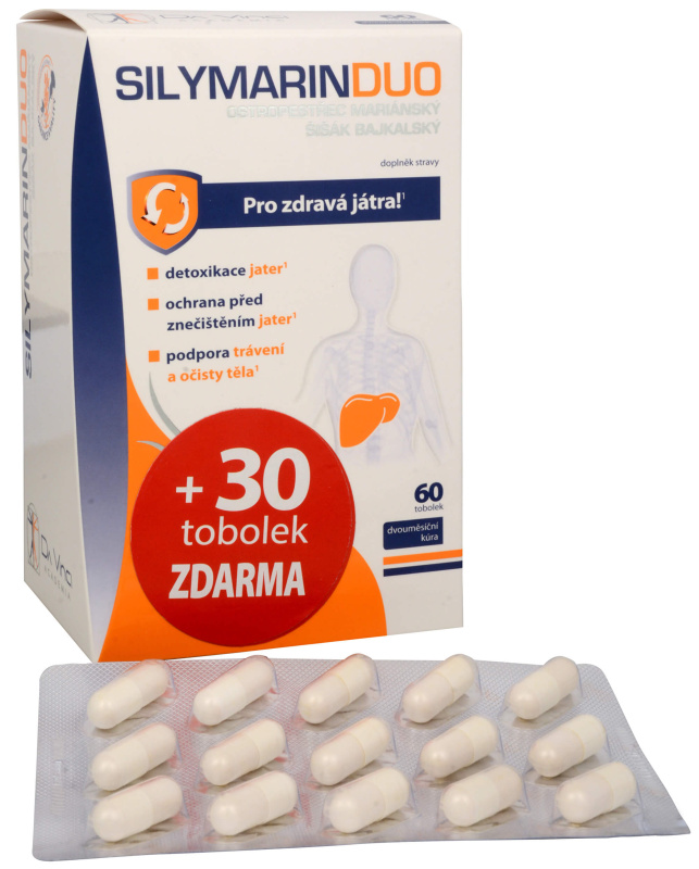 DA VINCI ACADEMIA Silymarin Duo 60 + 30 tobolek ZDARMA