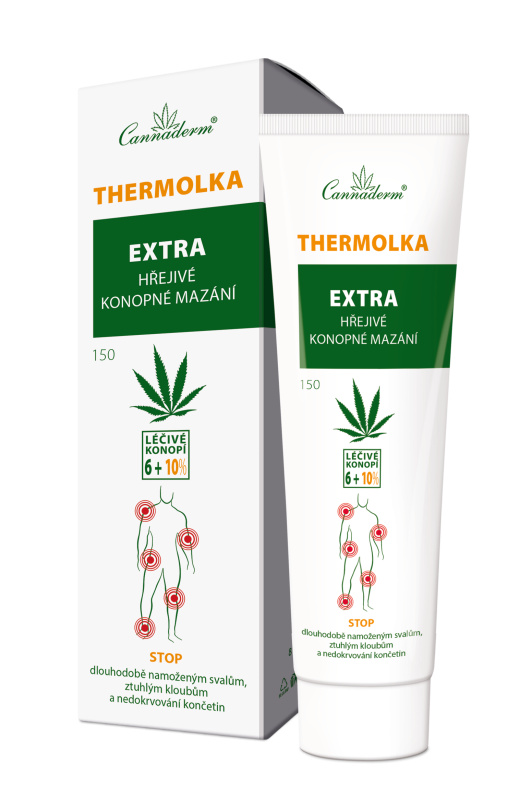 Cannaderm Thermolka EXTRA hřejivé mazání, 150ml