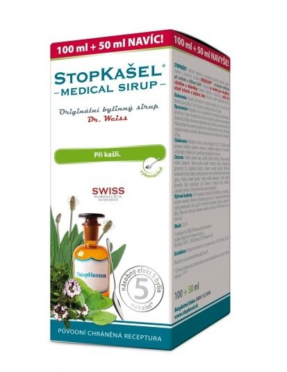 Dr. Weiss STOPKAŠEL Medical sirup Dr. Weiss, 100+50ml NAVÍC