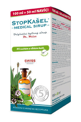 Dr. Weiss STOPKAŠEL Medical sirup Dr. Weiss, 100+50ml NAVÍC