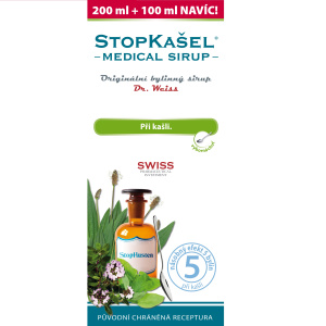 Dr. Weiss STOPKAŠEL Medical sirup Dr. Weiss, 200+100ml NAVÍC
