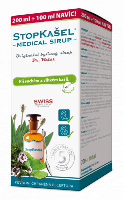 Dr. Weiss STOPKAŠEL Medical sirup Dr. Weiss, 200+100ml NAVÍC