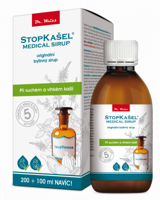 Dr. Weiss STOPKAŠEL Medical sirup Dr. Weiss, 200+100ml NAVÍC