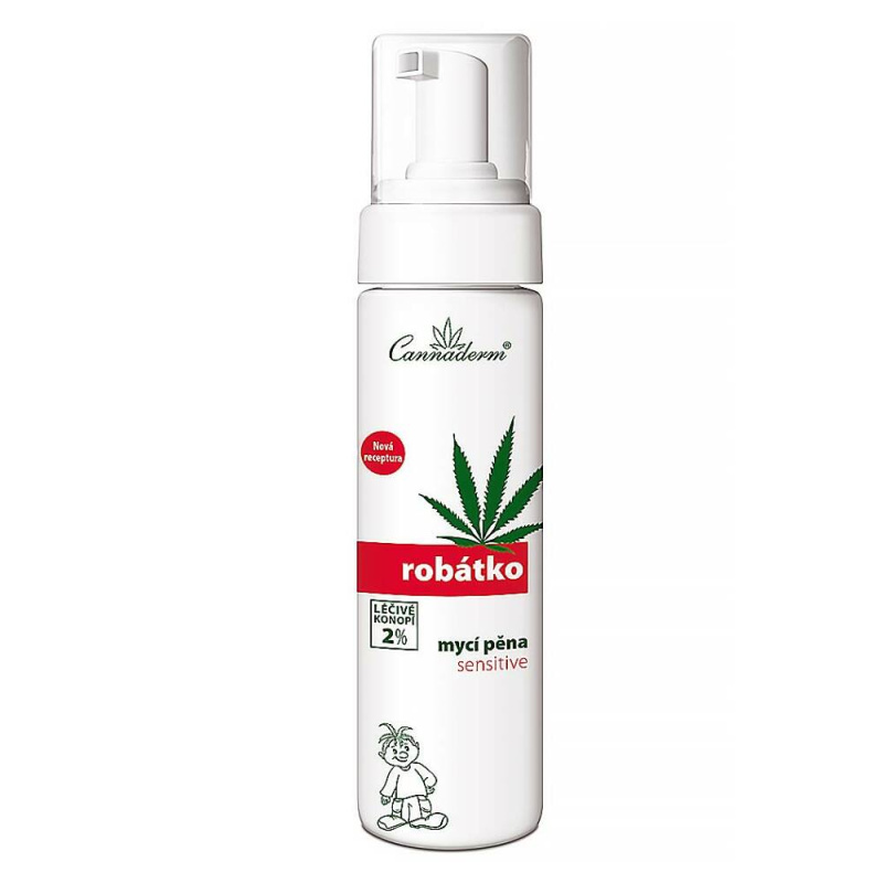 Cannaderm Robátko mycí pěna Sensitive, 200 ml