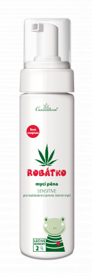 Cannaderm Robátko mycí pěna Sensitive, 200 ml