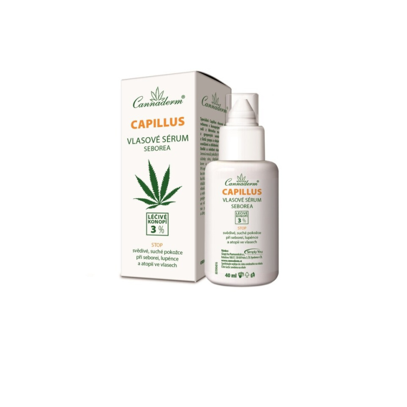 Cannaderm Capillus vlasové sérum seborea, 40ml