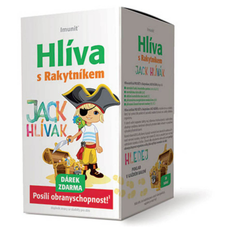 Imunit Hlíva JACK HLÍVÁK s rakytníkem pro děti, 30 tablet