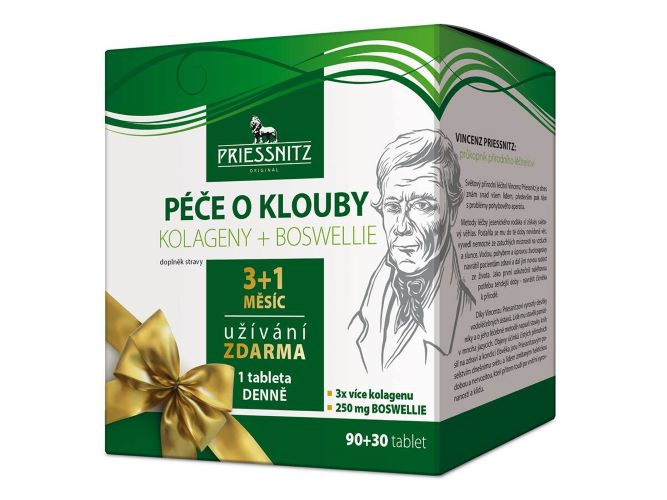 Priessnitz Kolag+Boswellie péče o klouby tbl.90+30