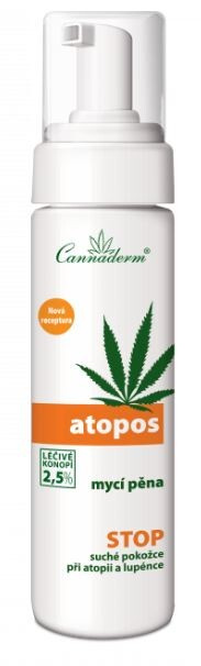 Cannaderm Atopos mycí pěna, 180ml