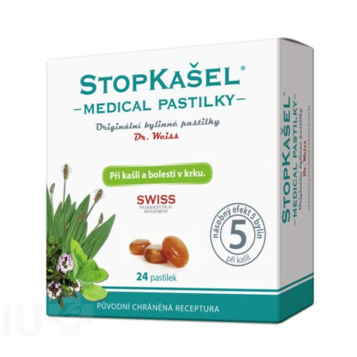 Dr. Weiss STOPKAŠEL Medical pastilky Dr. Weiss, 24 pastilek