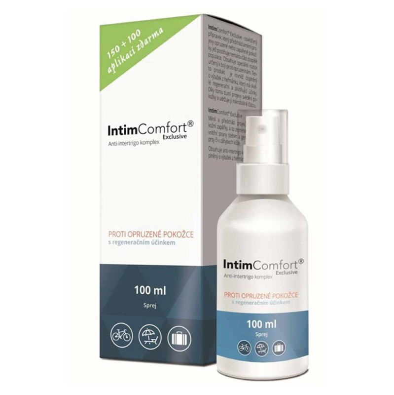IntimComfort Anti-intertrigo sprej, 100ml