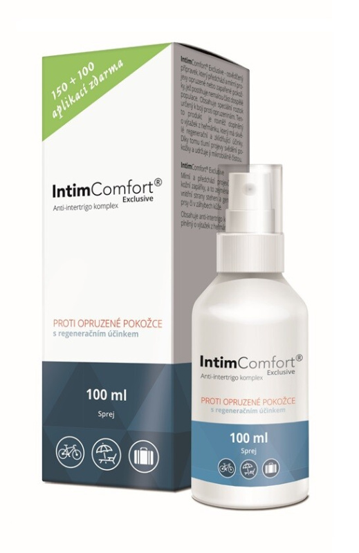 IntimComfort Anti-intertrigo sprej, 100ml