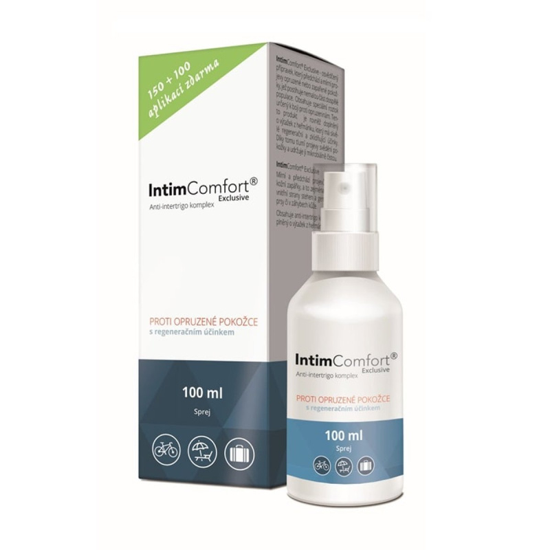 IntimComfort Anti-intertrigo sprej, 100ml