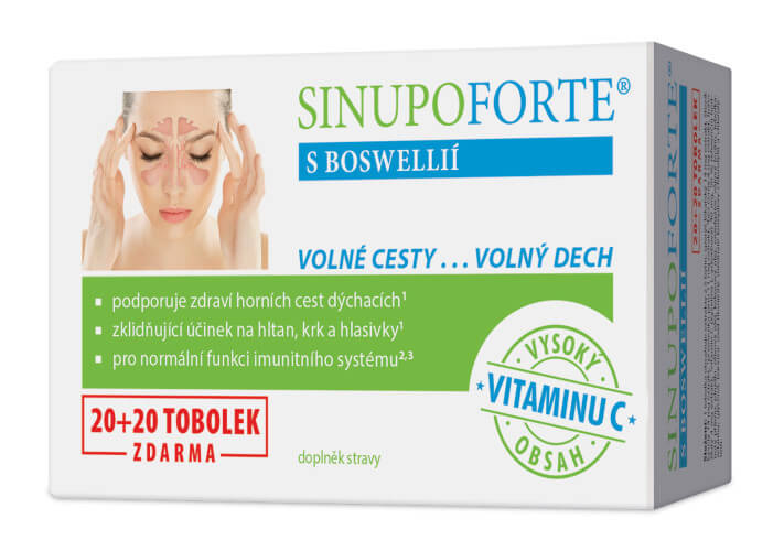 SINUPO Forte s Boswellií, 20+20 tobolek