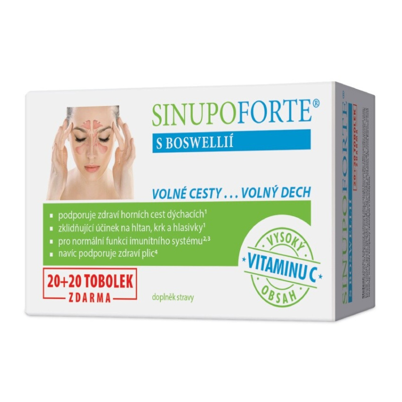 SINUPO Forte s Boswellií, 20+20 tobolek