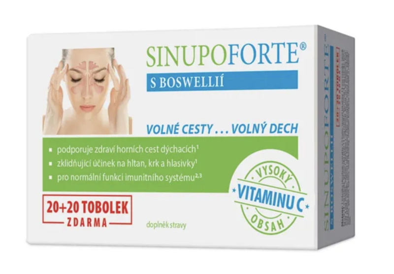 SINUPO Forte s Boswellií, 20+20 tobolek