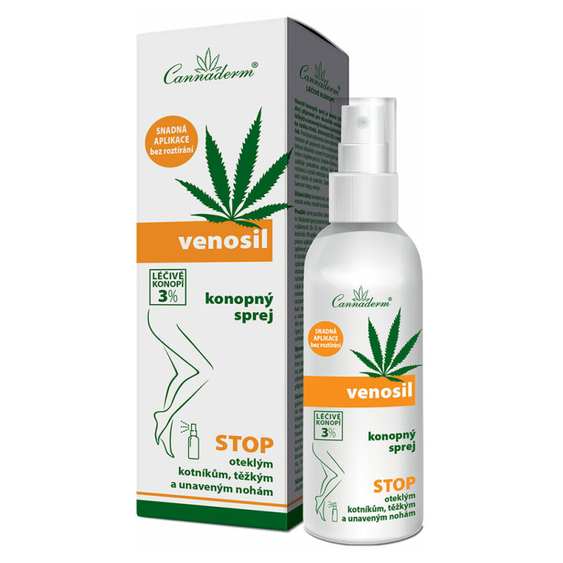 Cannaderm Venosil konopný sprej, 150 ml