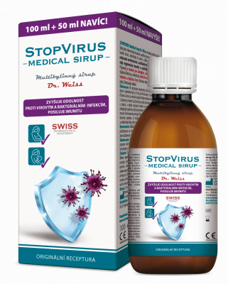 Dr. Weiss STOPVIRUS Medical sirup Dr. Weiss, 100+50ml NAVÍC