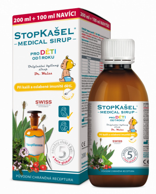 Dr. Weiss STOPKAŠEL Medical sirup OD 1 ROKU, 200+100ml NAVÍC