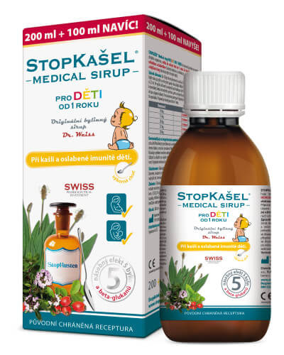 Dr. Weiss STOPKAŠEL Medical sirup OD 1 ROKU, 200+100ml NAVÍC