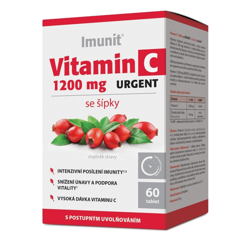 IMUNIT Vitamin C 1200 mg urgent se šípky 60 tablet