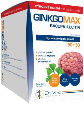 Da Vinci Academia GinkgoMAX Bacopa+Lecitin, 90+30 tobolek