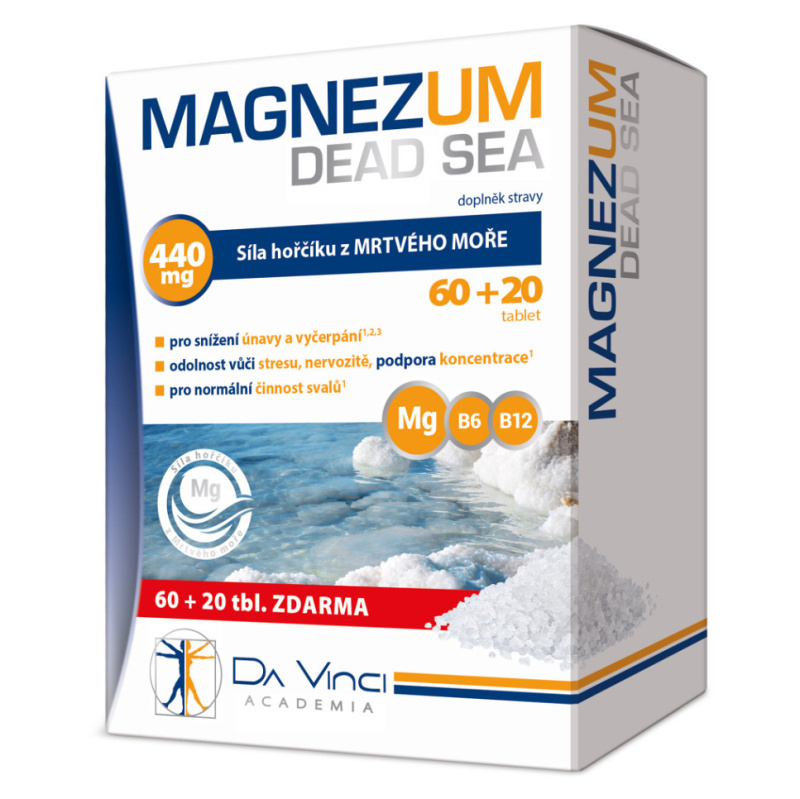 Da Vinci Academia Magnezum Dead Sea, 80 tablet