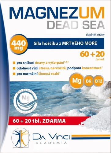 Da Vinci Academia Magnezum Dead Sea, 80 tablet