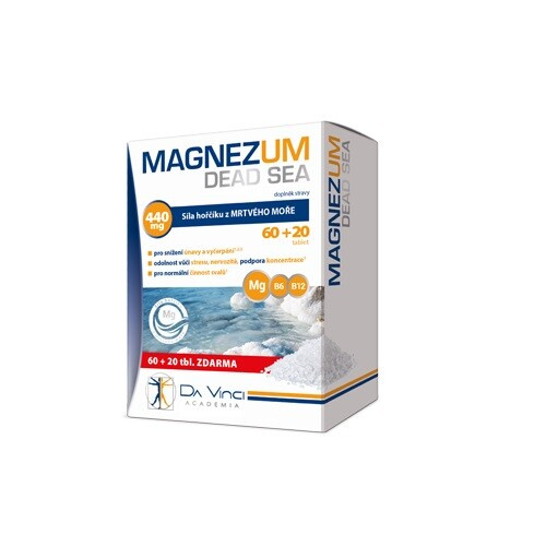 Da Vinci Academia Magnezum Dead Sea, 80 tablet