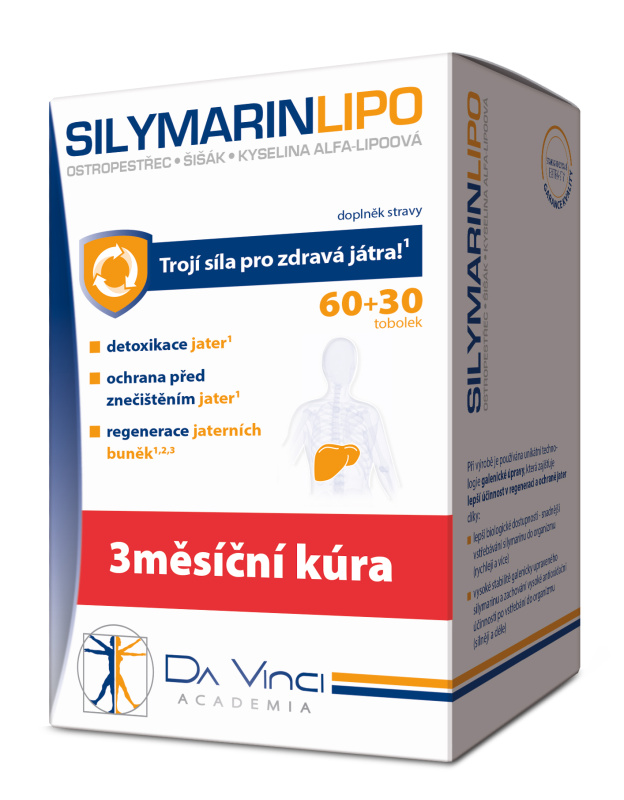 SILYMARIN LIPO Da Vinci Academia tob.60+30 ZDARMA